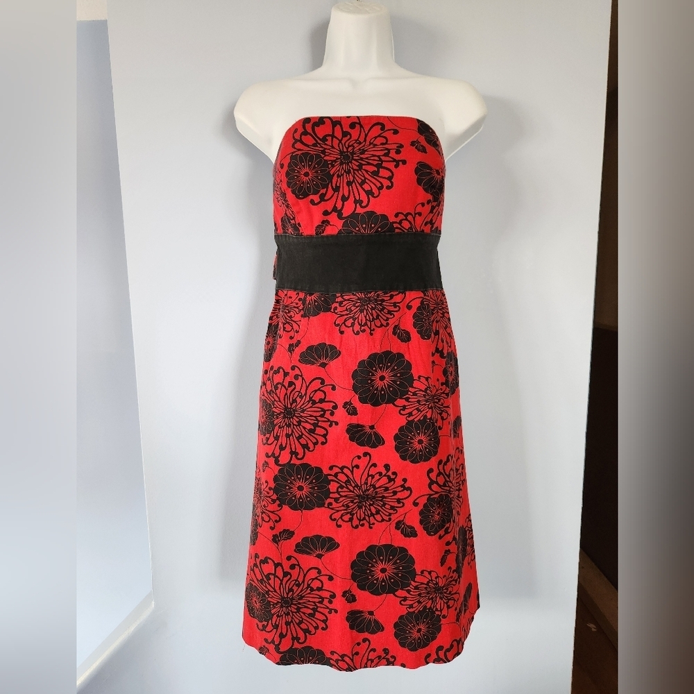Tension vintage strapless dress